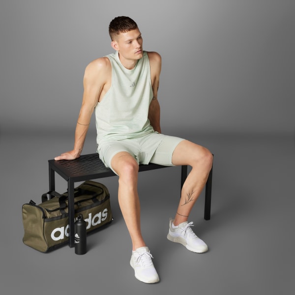 Green HEAT.RDY Two-in-One HIIT Shorts