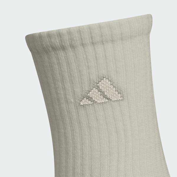 adidas Athletic Cushioned Crew Socks 6 Pairs - White