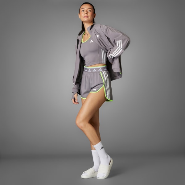 Grey Hyperglam Woven Color Pop Shorts