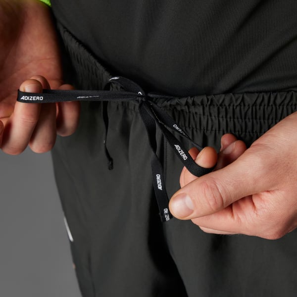 Black Adizero Essentials Running Split Shorts