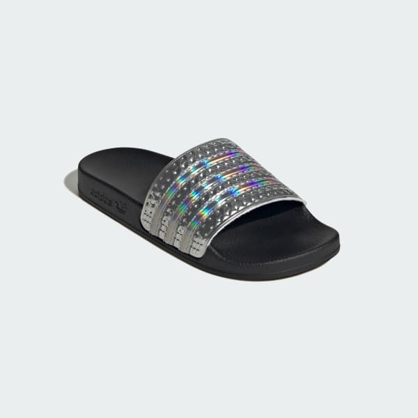 Schwarz Adilette Slides Kids