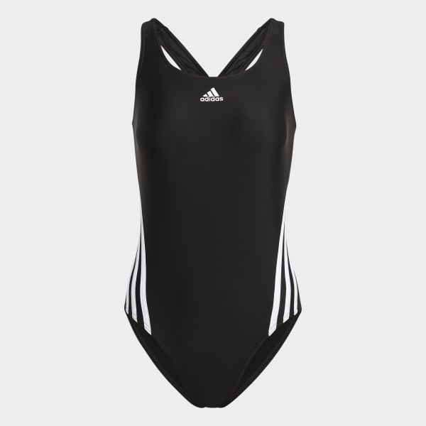 adidas Women s Swim 3 Stripes Swimsuit Black adidas US