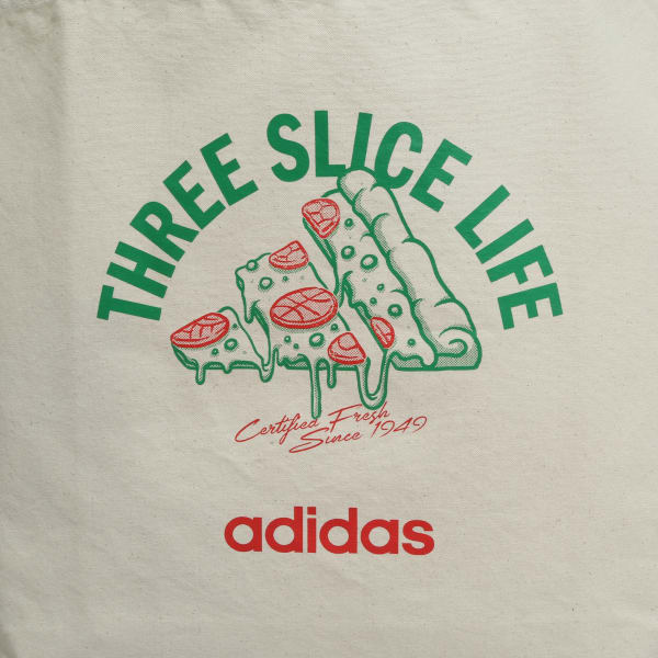 White INDGFX Pizza Tote