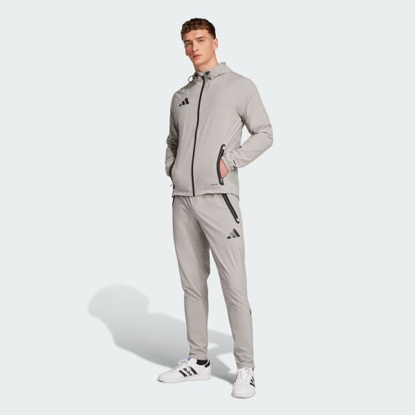 adidas Tiro 25 Competition Vis Tech Travel Jacket Grey adidas UK