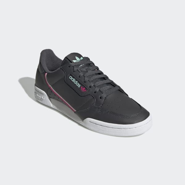 adidas continental 80's white grey core black pink gum tfl