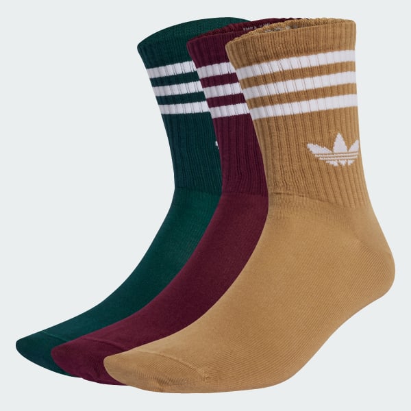 Burgundy 3-Stripes tennissokker 3 par