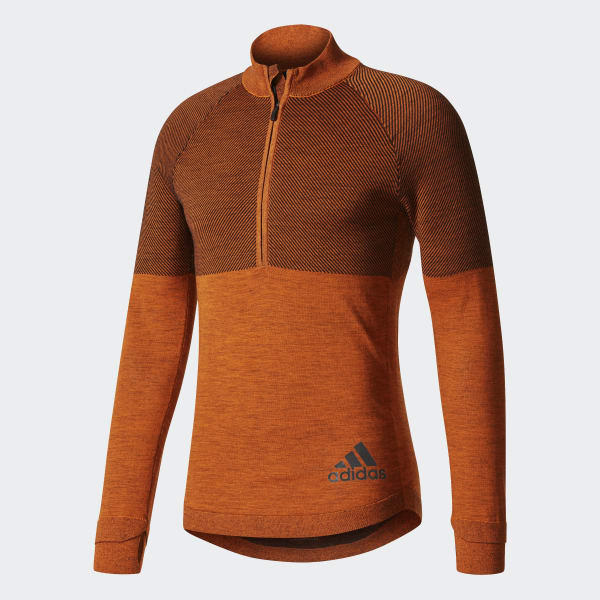 adidas Men's Climaheat Primeknit Sweatshirt - Orange | adidas Canada