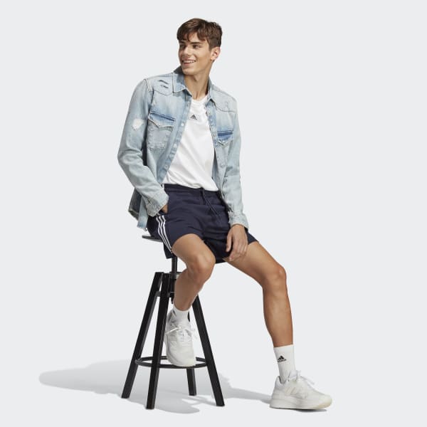 Blue Essentials 3-Stripes Shorts