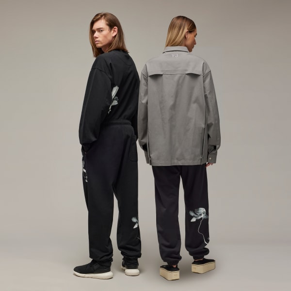 Negro Pantalón Y-3 Graphic French Terry