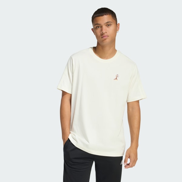 White LUX COFFEE CAFE POUR GRAPHIC T-SHIRT