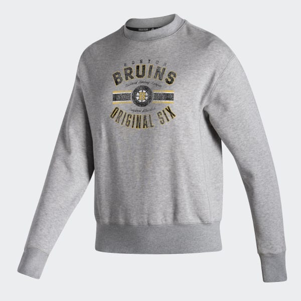 Grey Bruins Vintage Crew Sweatshirt WI113