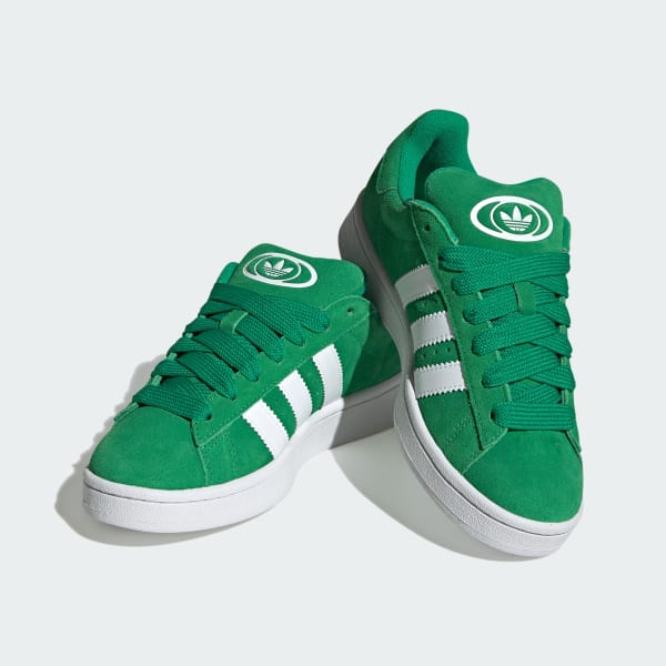 Green adidas cheap campus sneakers