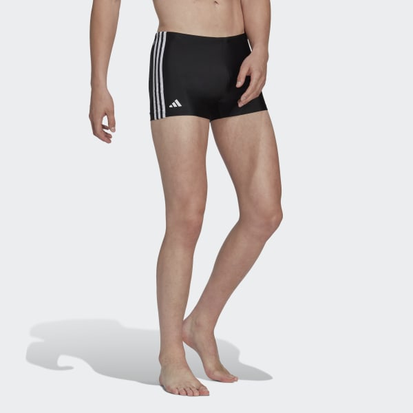 Sort Classic 3-Stripes badeshorts