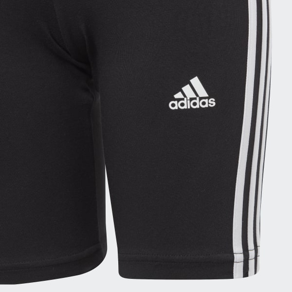 Μαύρο Essentials 3-Stripes Cotton Bike Tights