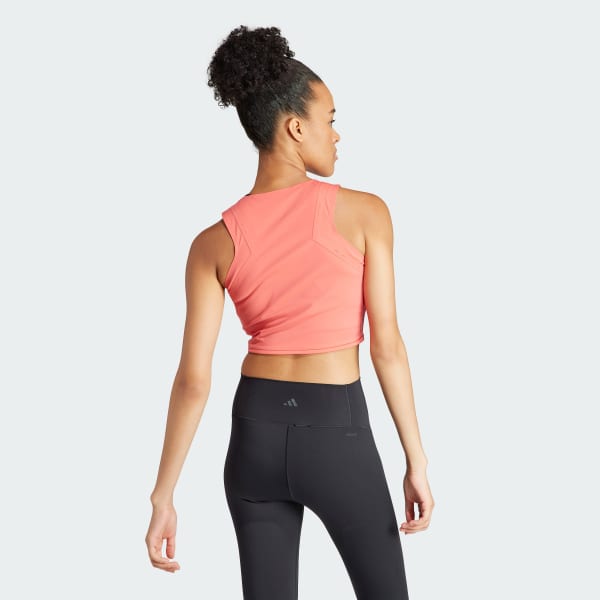 Rojo Playera Corta y sin Mangas de Training Best of adidas