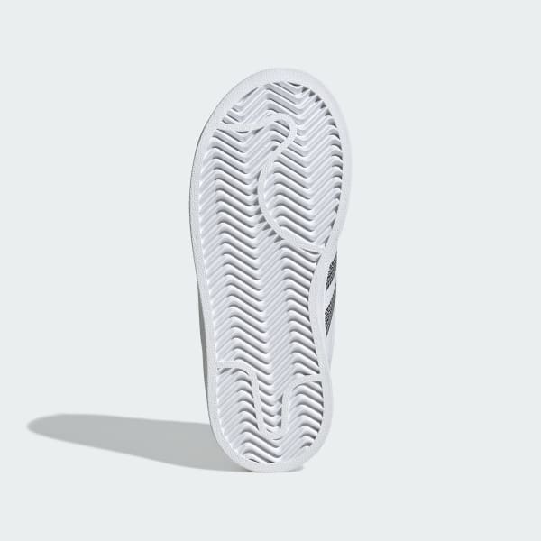 Blanco Tenis adidas Pixar Cars Superstar II con Cierre Cómodo para Niños