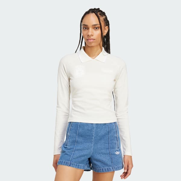 Bianco Maglia Long-Sleeve Crest