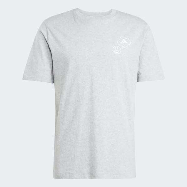 Grey Lounge Verbiage Circle Graphic Tee