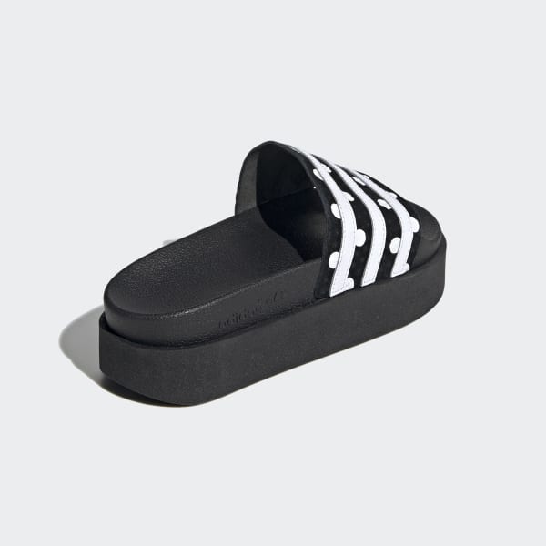 adidas Adilette Bold Slides - Black 