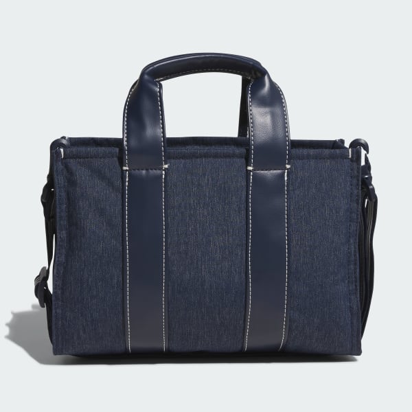 Blue Denim-Look Heather Round Tote Bag