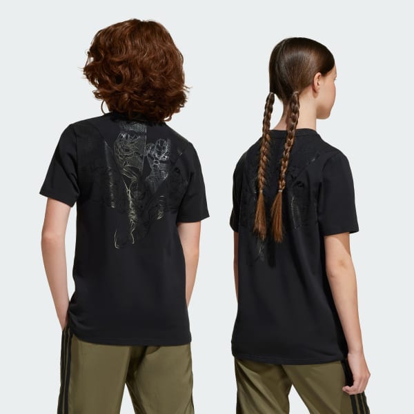 Đen Áo thun graphic ADIDAS MARVEL SUPERHEROES