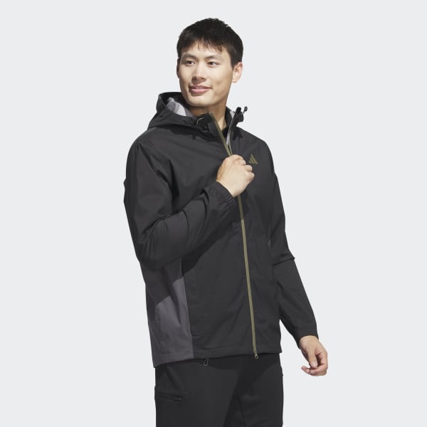 Adidas black waterproof jacket clearance