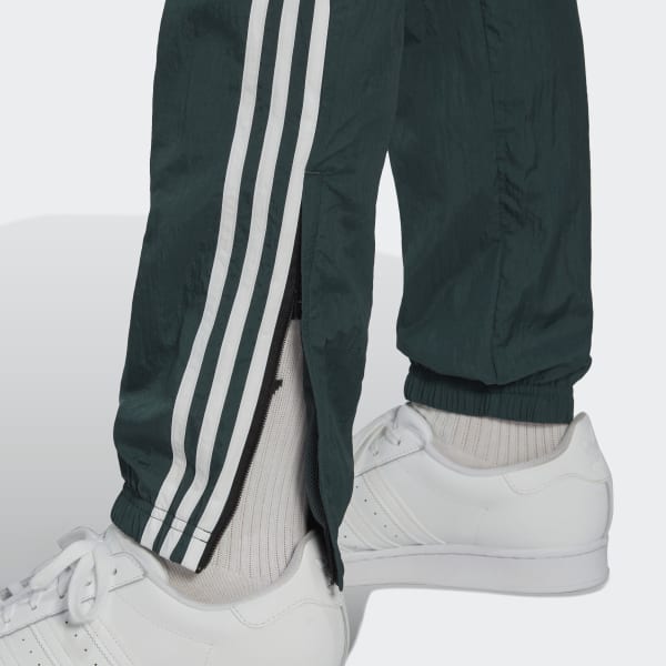 green adidas tracksuit bottoms