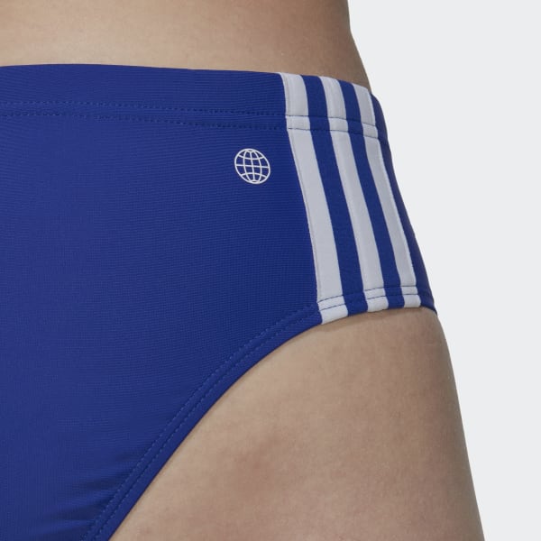 Blau Classic 3-Streifen Badehose