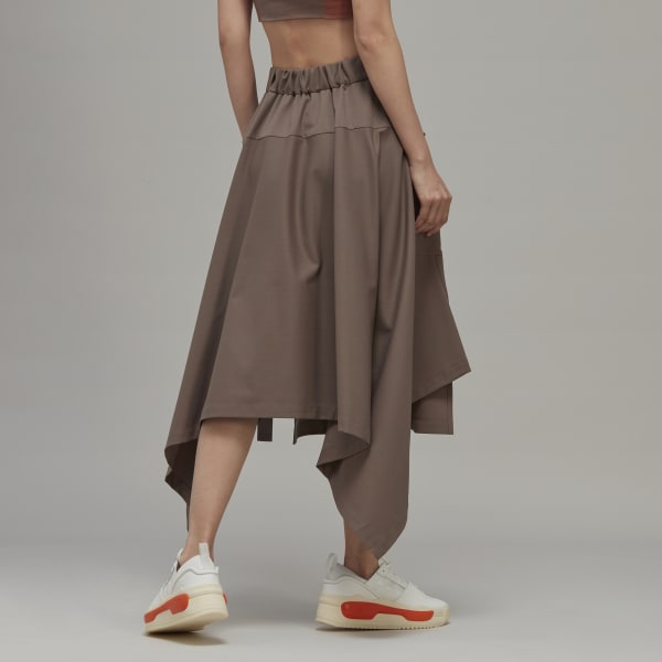 Brun Y-3 Classic Refined Wool Stretch Skirt