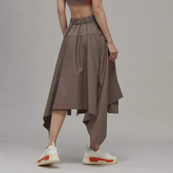 Brun Y-3 Classic Refined Wool skørt
