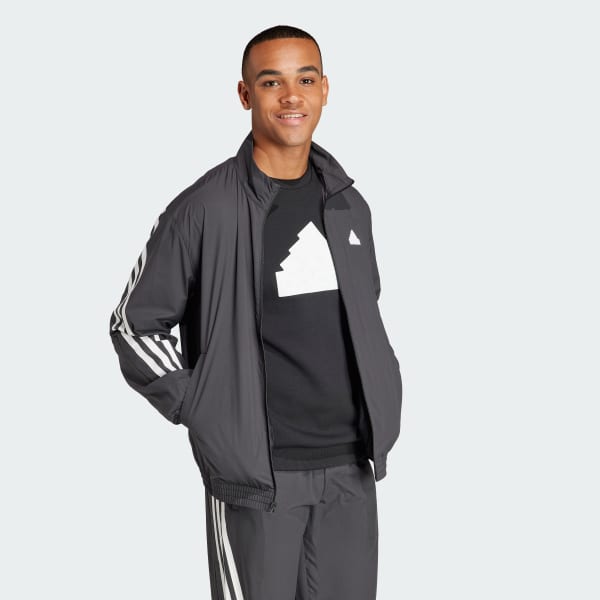 Μαύρο Future Icons 3-Stripes Woven Track Jacket