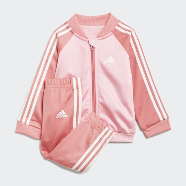 adidas 3-Stripes Tricot Tracksuit - Pink | adidas UK