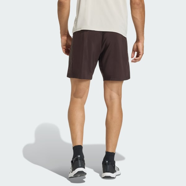 Brown WORKOUT ESSENTIALS BASE WOVEN SHORT