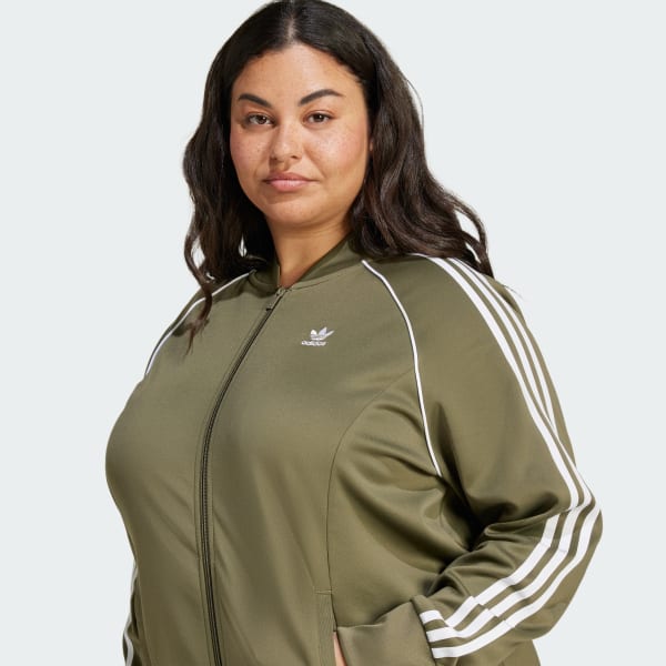 Adidas sst track jacket women's green outlet