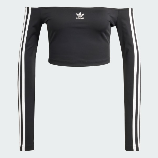 Maglia adicolor Off Shoulder Long Sleeve