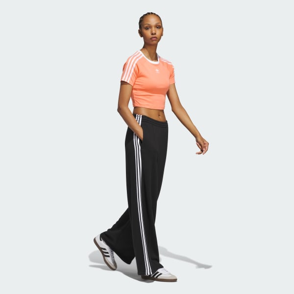 Orange 3-Stripes Baby Tee