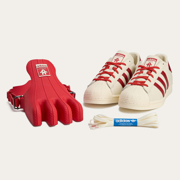 adidas by Avavav Superfinger Superstar Shoes Red Free Shipping with adiClub adidas US