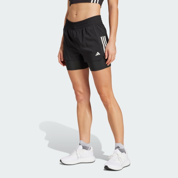 Svart Own the Run Climacool 2-in-1 Shorts
