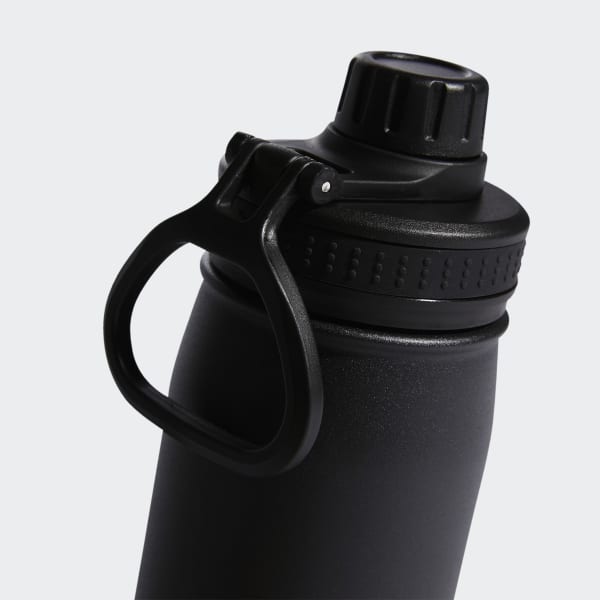 adidas Steel 600 ML Water Bottle with Straw, Color: Stnls Stl