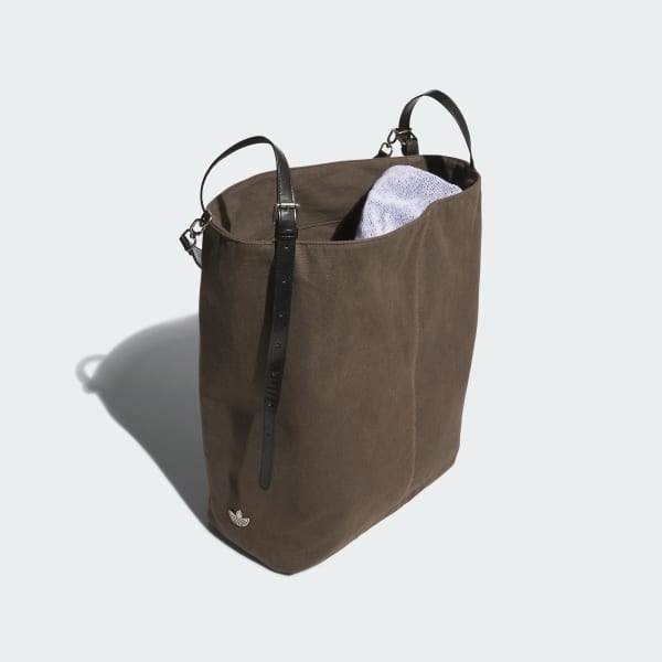 Brown 벨티드 토트백