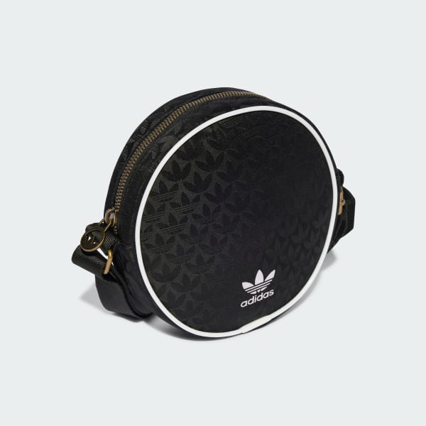 アディダス トレフォイル モノグラム ジャカード ラウンドバッグ