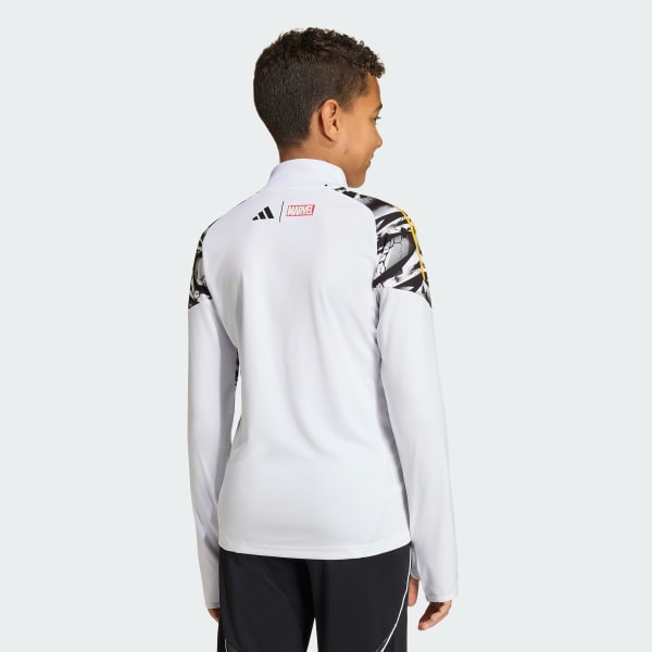 Blanc Haut d'entraînement adidas Real Madrid Avengers 25/26 Tiro25 Competition Enfants
