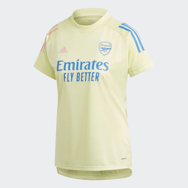 arsenal training jersey yellow