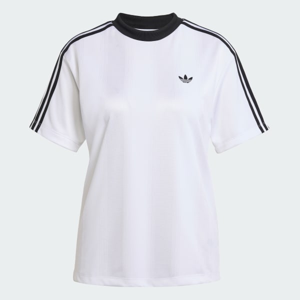 Tシャツ・カットソー ADIDAS Adicolor Football Jacquard Tee TF5D0283 adidas Adicolor Football Jacquard Tee - White | adidas Malaysia
