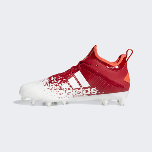 adidas football cleats red and white