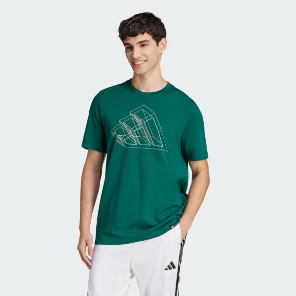 Verde Camiseta Tech Outline Graphic