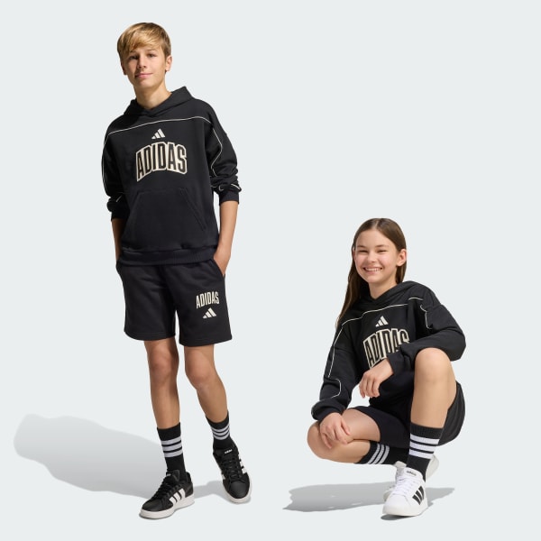 Preto SHORTS SEASONALS COLLEGIATE TYPOGRAPHY