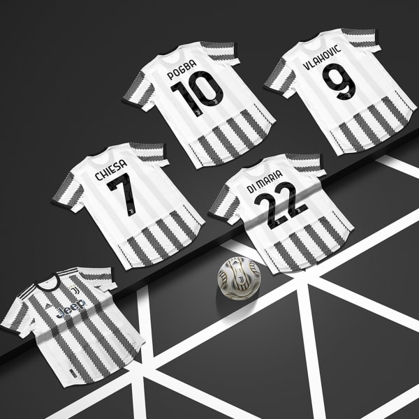 Blanco Camiseta Uniforme Titular Oficial Juventus 22/23