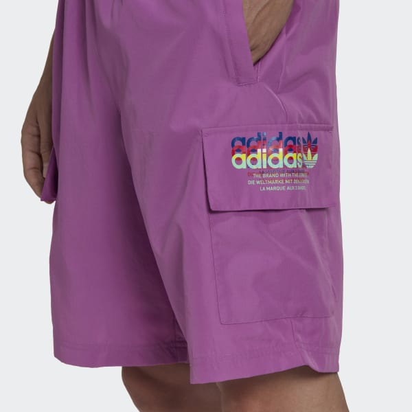Paars Hyperreal Cargo Short TP824
