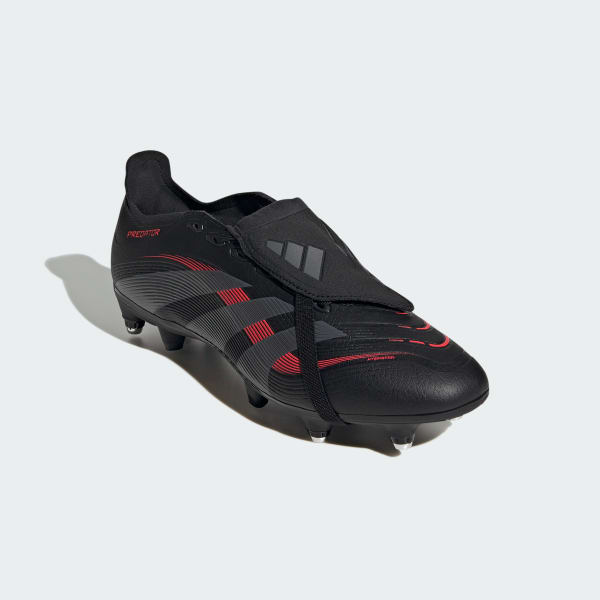 Sort Predator League Fold-Over Tongue Soft Ground støvler